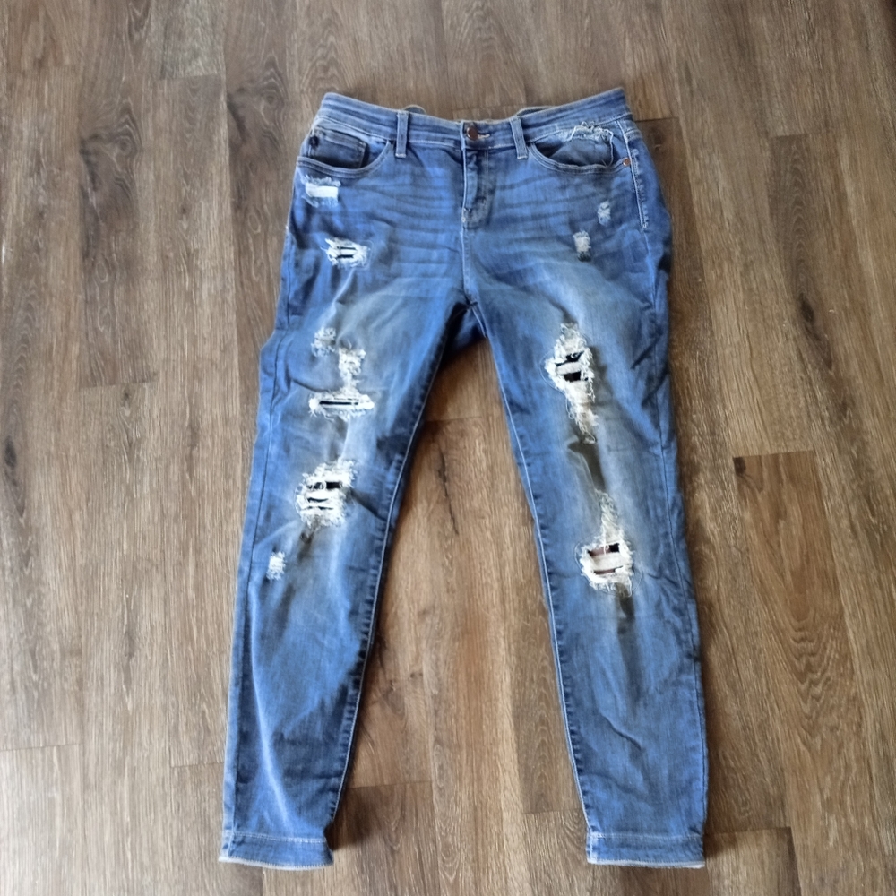 Judy Blue camo patch jeans